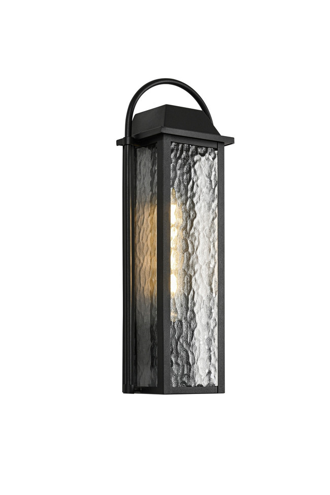Matteo Lighting - E22001MB - One Light Outdoor Lantern - DEW - Matte Black