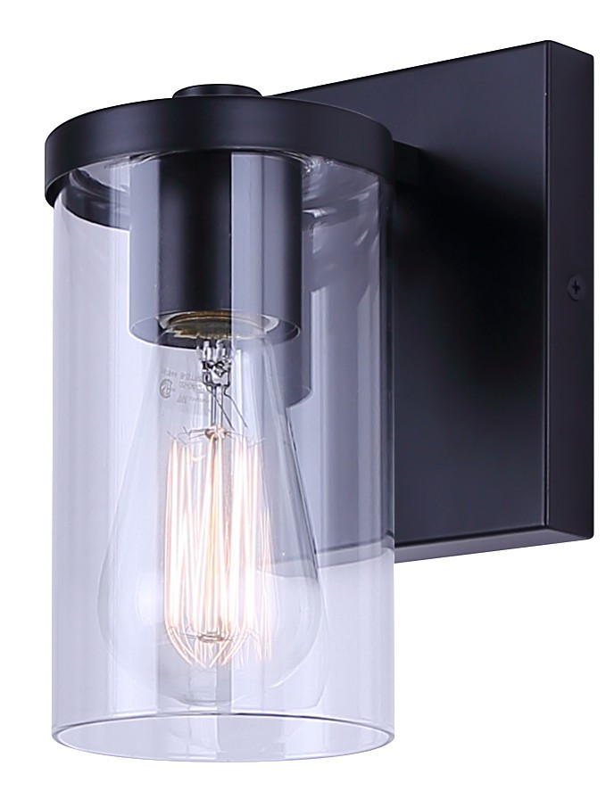 Canarm - IVL1234A01BK - One Light Vanity - Britton - Matte Black