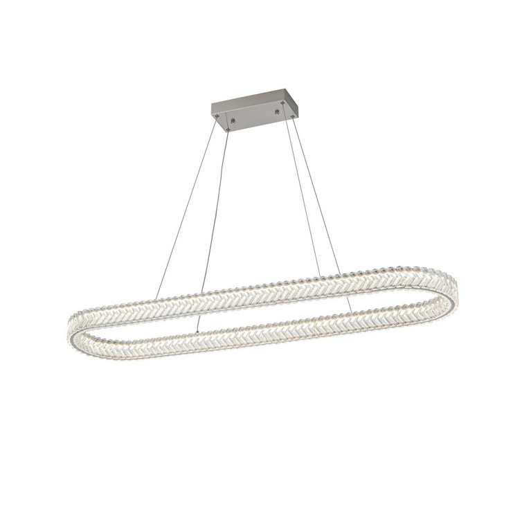 Artcraft - AC5054BN - LED Island Pendant - Chevron - Brushed Nickel