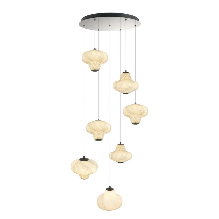 Artcraft - AC5087GR - LED Chandelier - Solara - Graphite