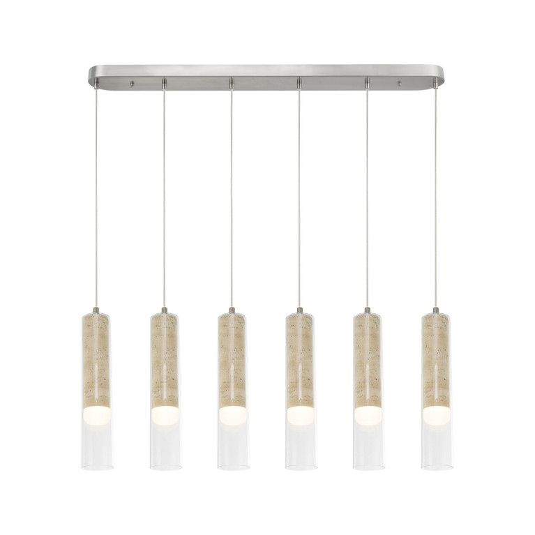 Artcraft - AC5106BN - LED Island Pendant - Zara - Brushed Nickel