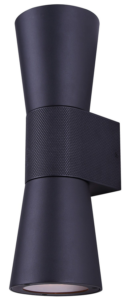 Canarm - IOL782BK - Two Light Outdoor Wall Lantern - Rami - Sand Black