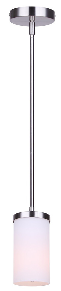 Canarm - IPL1234A01BN-FO - One Light Pendant - Britton - Brushed Nickel