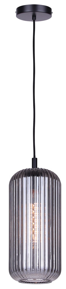Canarm - IPL1250A01BK-SR - One Light Pendant - Malek - Matte Black