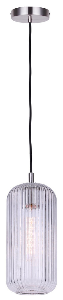 Canarm - IPL1250A01BN-CR - One Light Pendant - Malek - Brushed Nickel