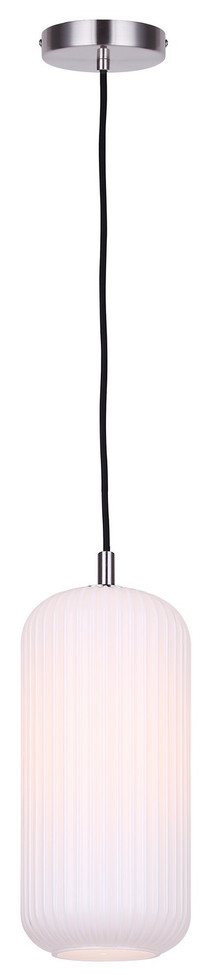 Canarm - IPL1250A01BN-OR - One Light Pendant - Malek - Brushed Nickel
