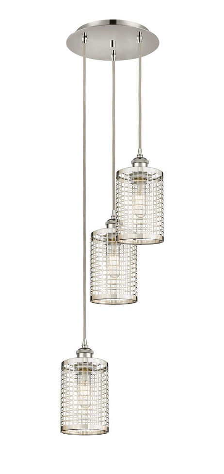 Innovations - 113B-3P-PN-M18-PN - LED Pendant - Downtown Urban - Polished Nickel