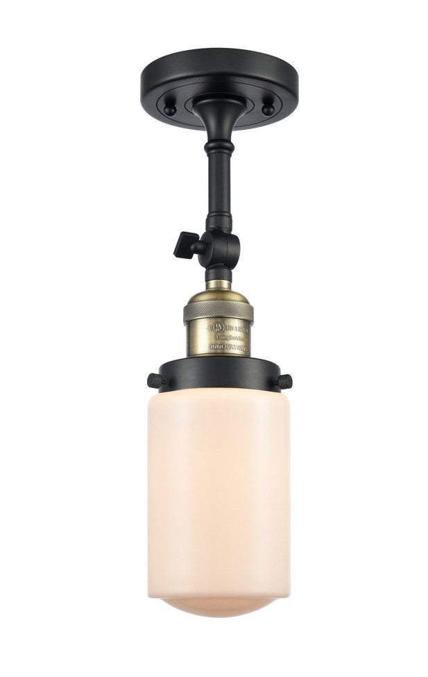 Innovations - 201F-BAB-G311-LED - LED Semi-Flush Mount - Franklin Restoration - Black Antique Brass