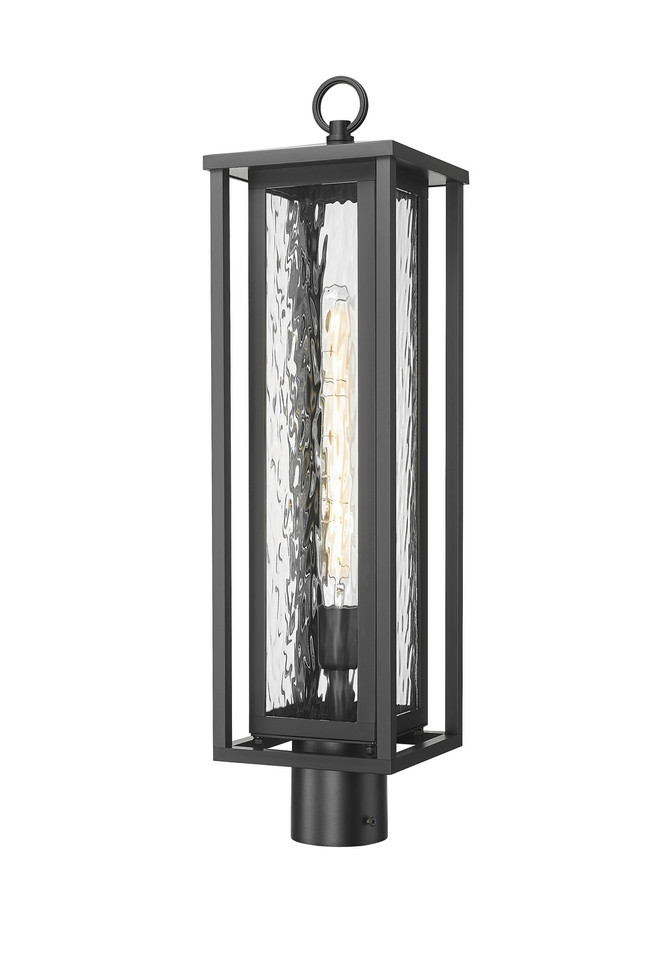 Innovations - 9950-1PLT-BK-25-WG - One Light Outdoor Post Lantern - Ashland - Matte Black