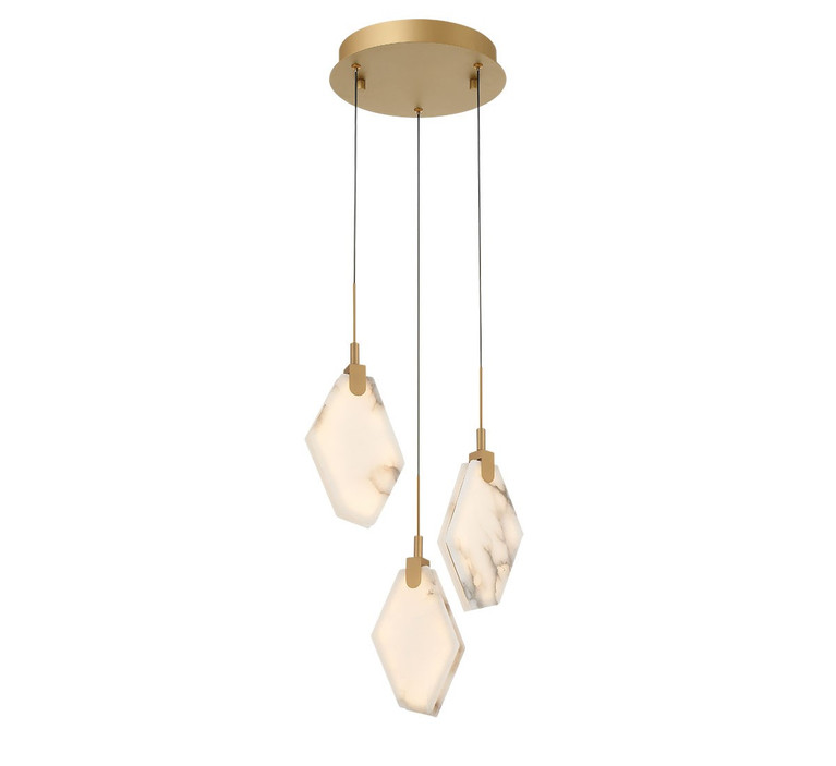 Lib & Co. - 12381-030 - LED Pendant - Kosmos - Painted antique brass