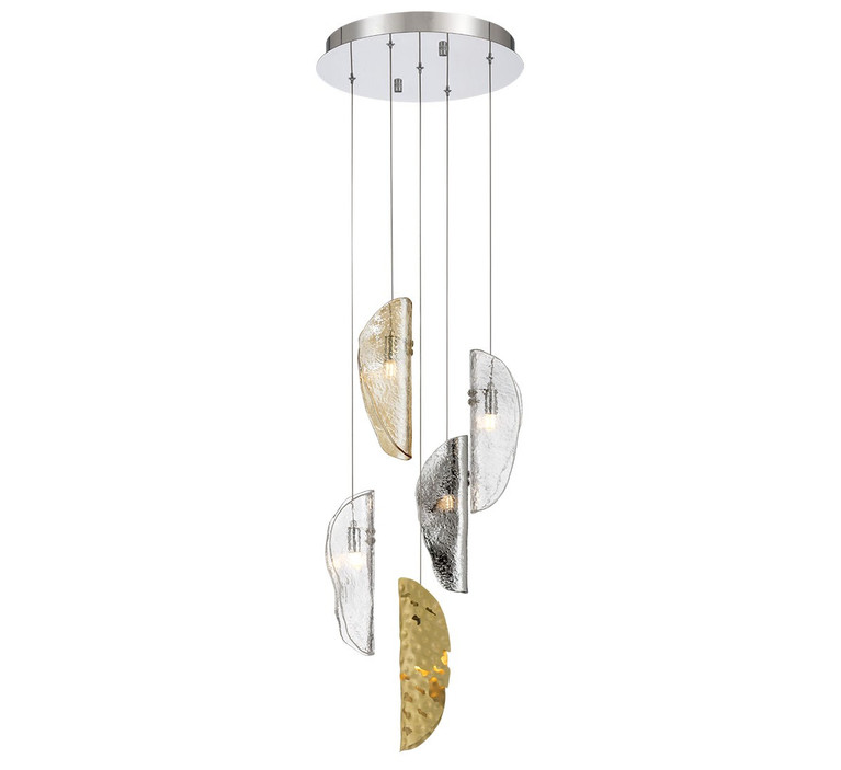 Lib & Co. - 12407-024-01 - LED Chandelier - Sorrento - Chrome