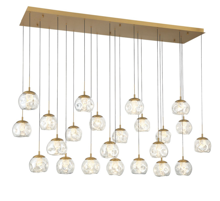 Lib & Co. - 12448-030 - LED Chandelier - Camerino - Painted antique brass