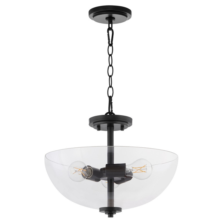 Quorum - 2800-15-59 - Three Light Dual Mount - Adams - Matte Black