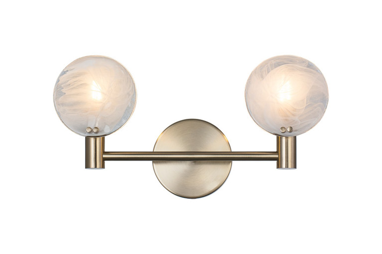 Matteo Lighting - W33802CG - Two Light Wall Sconce - CLOUDBURST - Champagne Gold