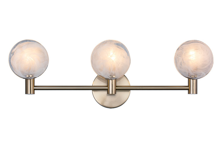 Matteo Lighting - W33803CG - Three Light Wall Sconce - CLOUDBURST - Champagne Gold