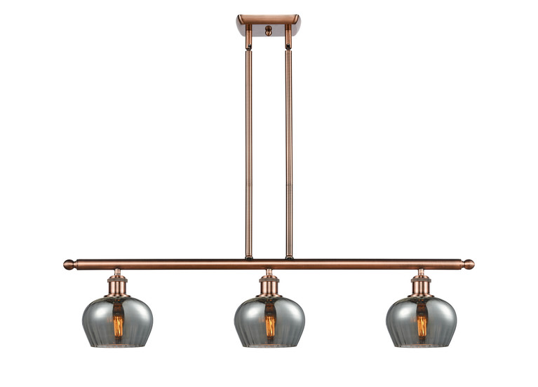 Innovations - 516-3I-AC-G93 - Three Light Island Pendant - Ballston - Antique Copper
