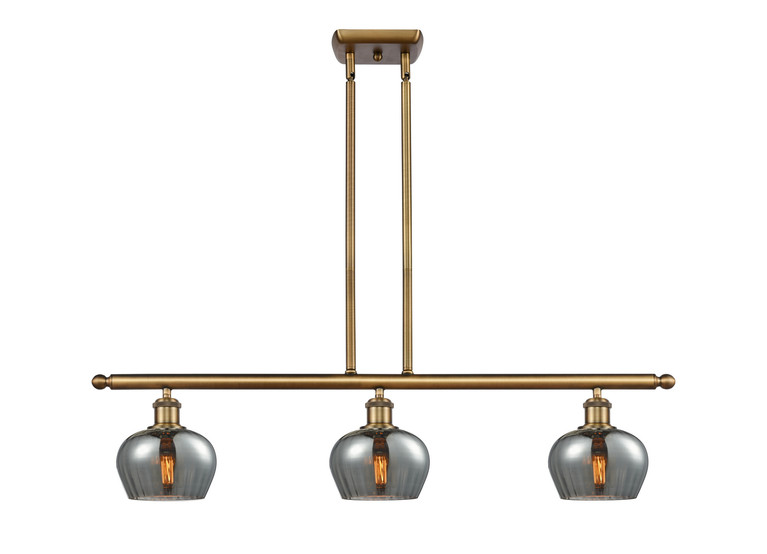 Innovations - 516-3I-BB-G93 - Three Light Island Pendant - Ballston - Brushed Brass