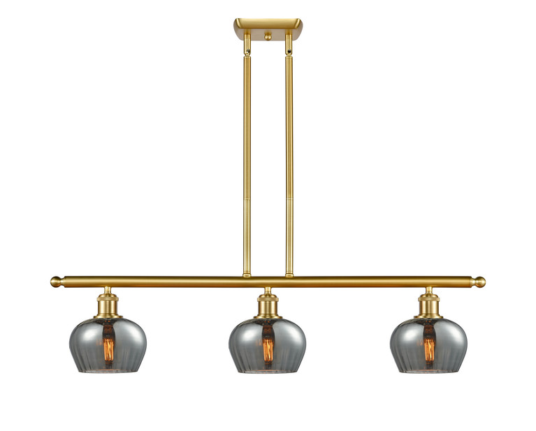 Innovations - 516-3I-SG-G93-LED - LED Island Pendant - Ballston - Satin Gold