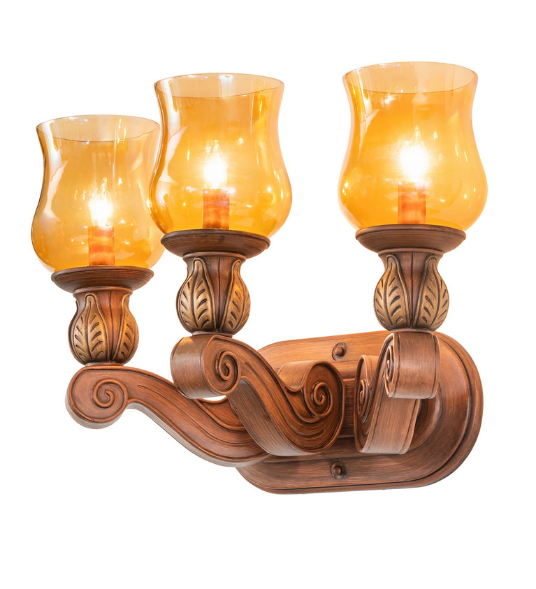 Meyda Tiffany - 18957 - Three Light Vanity - Kendall - Portsmouth Cherry