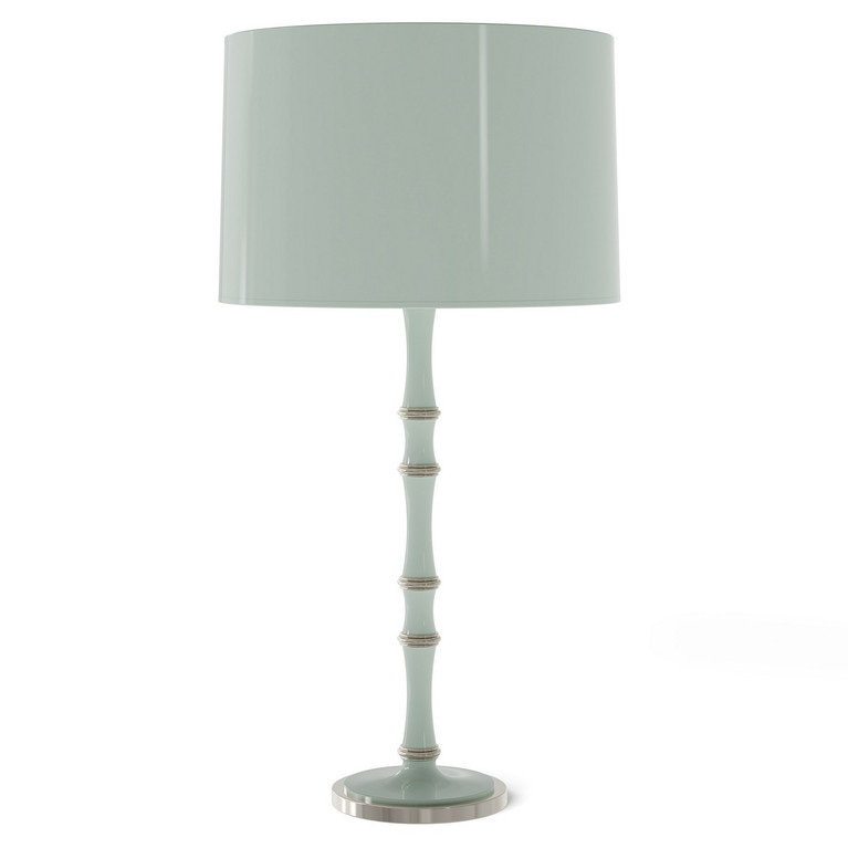 Robert Abbey - CL72X - One Light Table Lamp - Kane - Celadon w/Polished Nickel