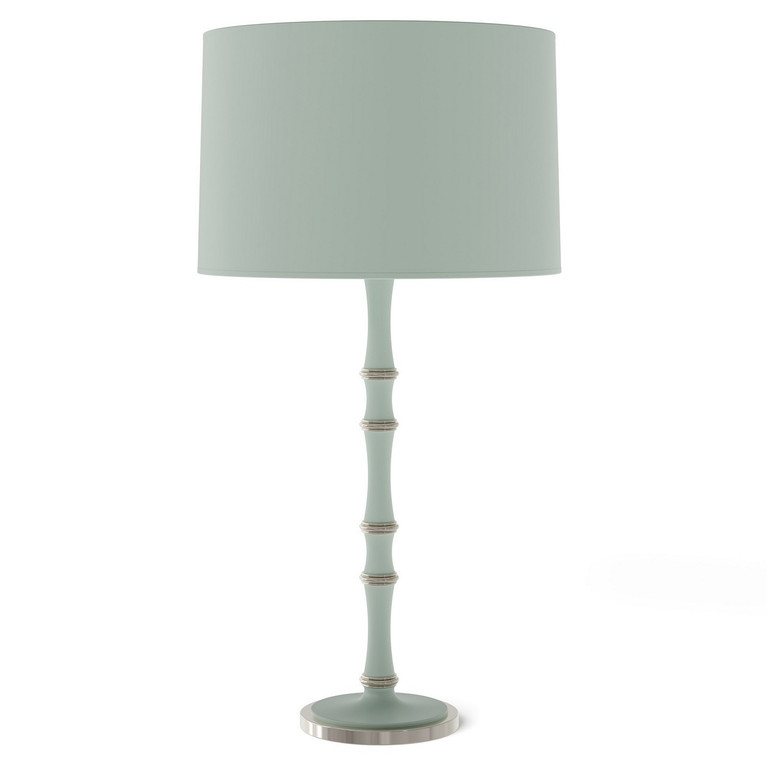 Robert Abbey - MCL72X - One Light Table Lamp - Kane - Matte Celadon w/Polished Nickel