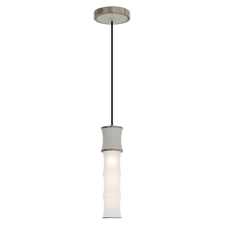 Robert Abbey - MCL86 - One Light Pendant - Kane - Matte Celadon w/Polished Nickel