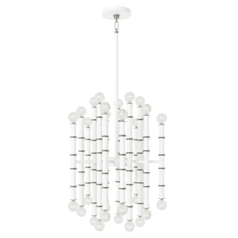 Robert Abbey - MDY49 - 30 Light Chandelier - Kane - Matte Daisy w/Polished Nickel