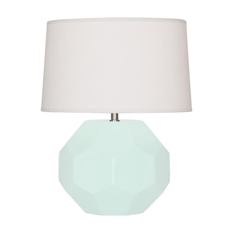Robert Abbey - MN02 - One Light Accent Lamp - Small Franklin - Mint Glazed Ceramic