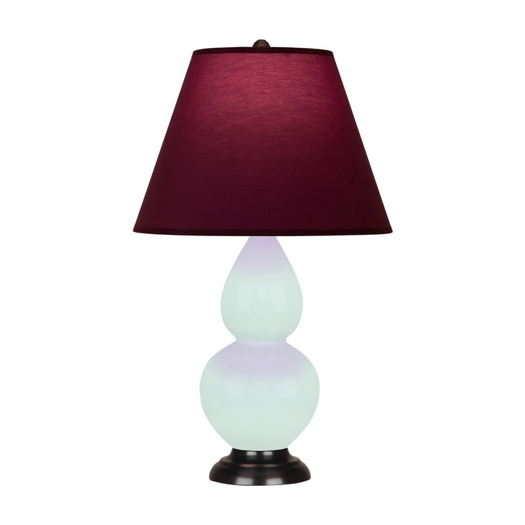Robert Abbey - MN11P - One Light Accent Lamp - Small Double Gourd - Mint Glazed Ceramic w/Deep Patina Bronze