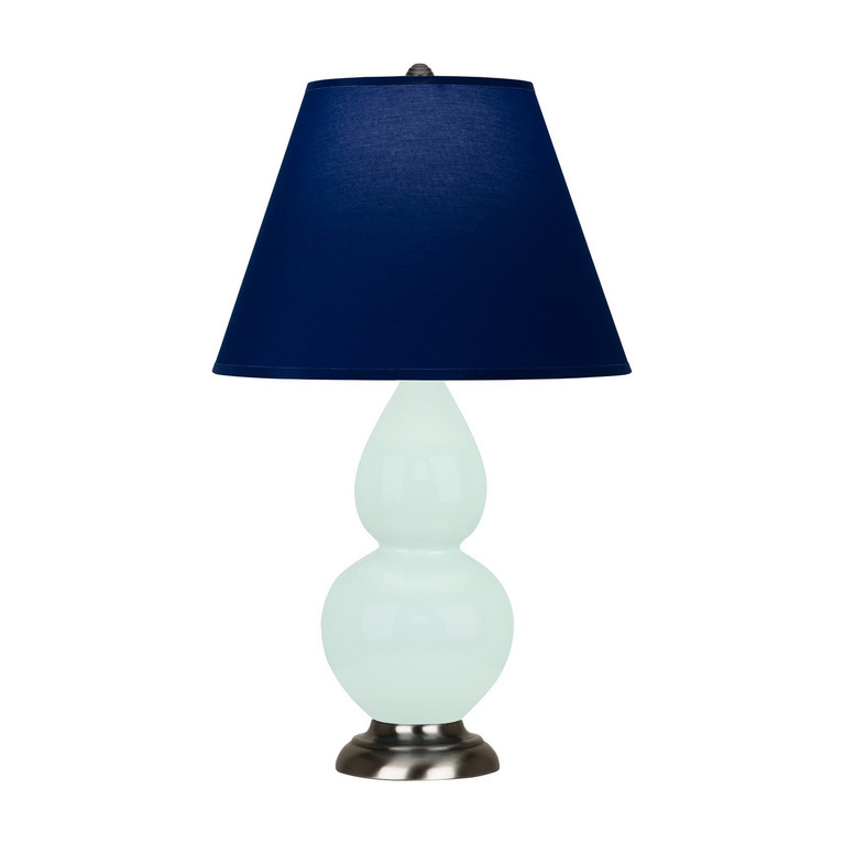 Robert Abbey - MN12N - One Light Accent Lamp - Small Double Gourd - Mint Glazed Ceramic w/Antique Silver