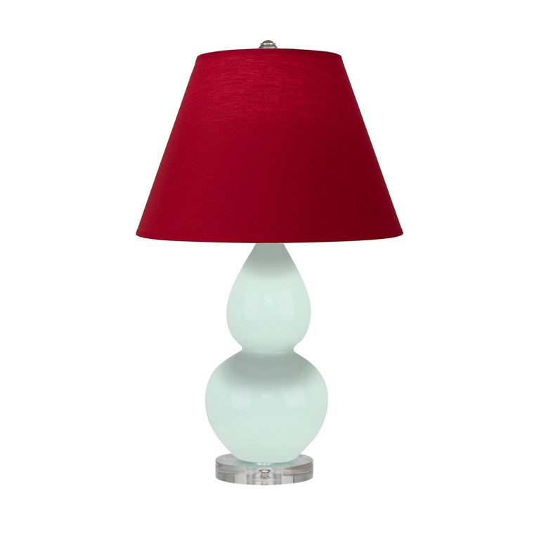 Robert Abbey - MN13R - One Light Accent Lamp - Small Double Gourd - Mint Glazed Ceramic w/Lucite