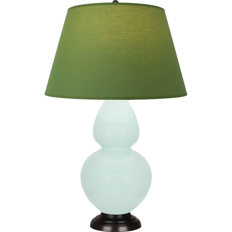 Robert Abbey - MN21G - One Light Table Lamp - Double Gourd - Mint Glazed Ceramic w/Deep Patina Bronze