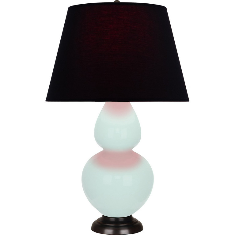 Robert Abbey - MN21K - One Light Table Lamp - Double Gourd - Mint Glazed Ceramic w/Deep Patina Bronze