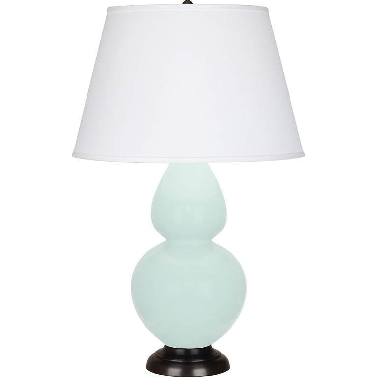 Robert Abbey - MN21X - One Light Table Lamp - Double Gourd - Mint Glazed Ceramic w/Deep Patina Bronze