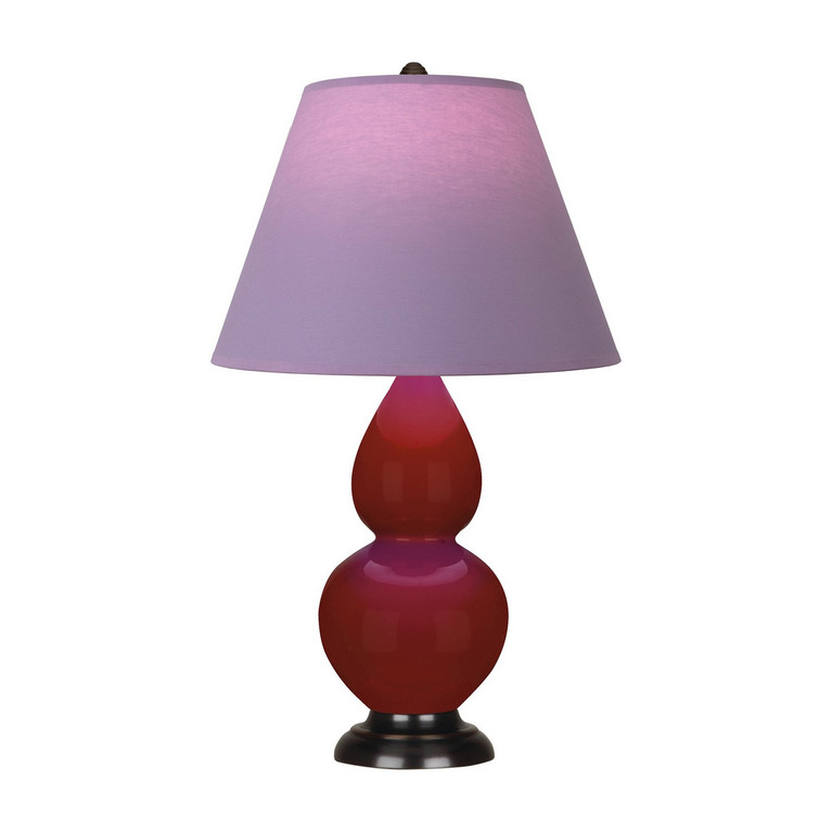 Robert Abbey - OX11L - One Light Accent Lamp - Small Double Gourd - Oxblood Glazed Ceramic w/Deep Patina Bronze