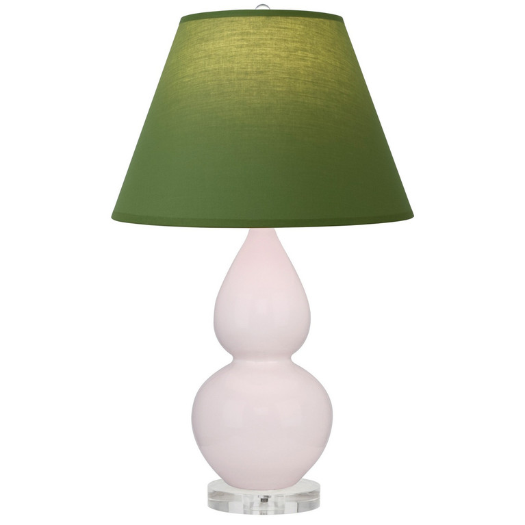 Robert Abbey - RW13G - One Light Accent Lamp - Small Double Gourd - Rose Water Glazed Ceramic w/Lucite