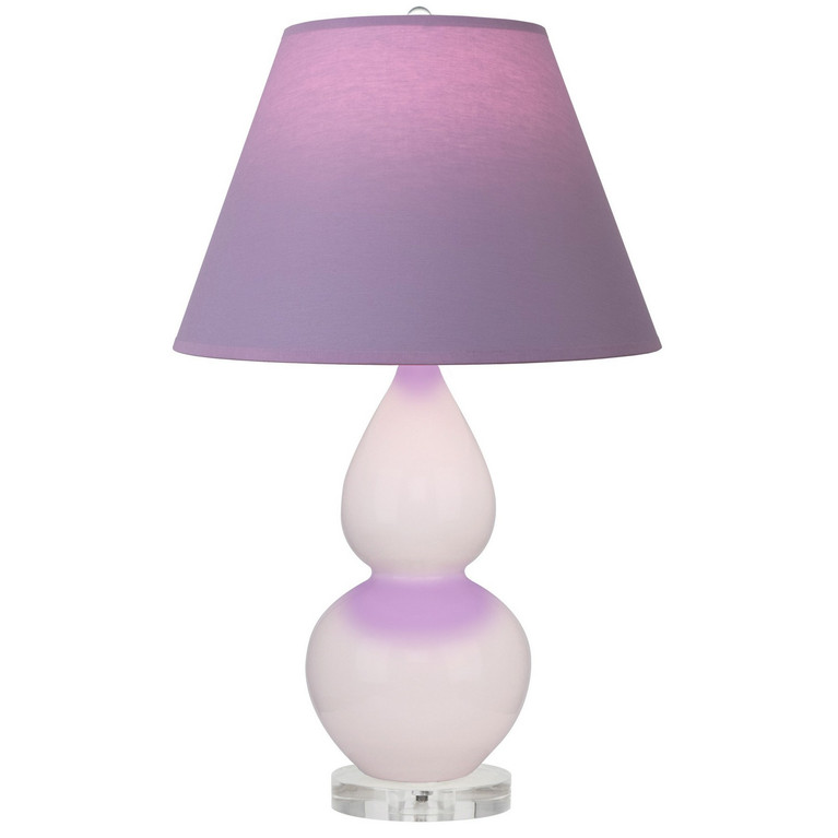 Robert Abbey - RW13L - One Light Accent Lamp - Small Double Gourd - Rose Water Glazed Ceramic w/Lucite