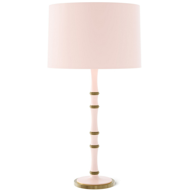 Robert Abbey - RW71X - One Light Table Lamp - Kane - Rose Water w/Modern Brass