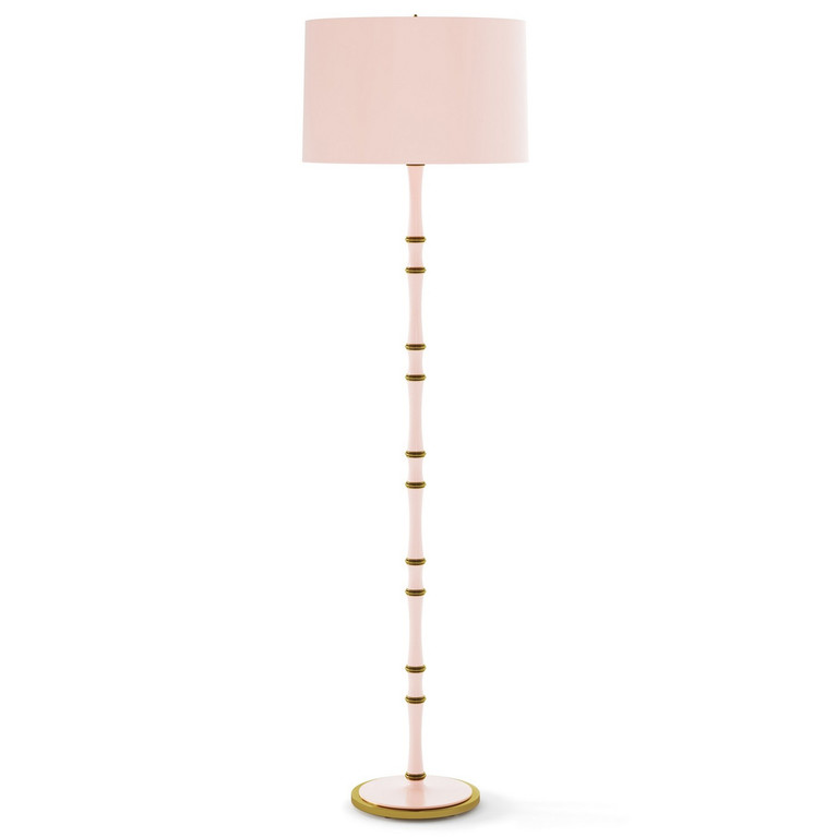 Robert Abbey - RW73X - One Light Floor Lamp - Kane - Rose Water w/Modern Brass