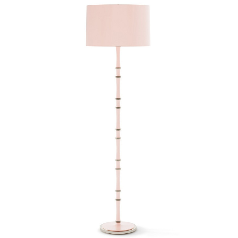 Robert Abbey - RW74X - One Light Floor Lamp - Kane - Rose Water w/Polished Nickel