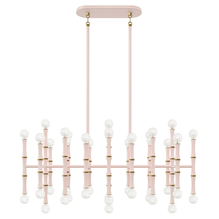 Robert Abbey - RW77 - 42 Light Chandelier - Kane - Rose Water w/Modern Brass