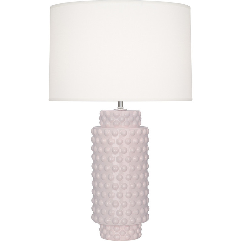 Robert Abbey - RW800 - One Light Table Lamp - Dolly - Rose Water Glazed Textured Ceramic