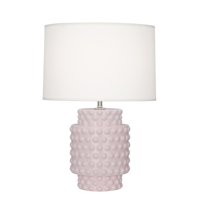 Robert Abbey - RW801 - One Light Accent Lamp - Small Dolly - Rose Water Glazed Textured Ceramic