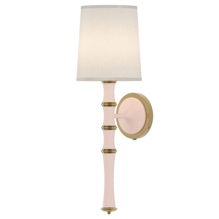 Robert Abbey - RW87 - One Light Wall Sconce - Kane - Rose Water w/Modern Brass