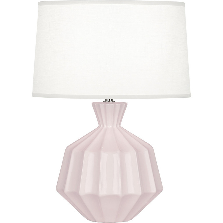 Robert Abbey - RW999 - One Light Table Lamp - Orion - Rose Water Glazed Ceramic