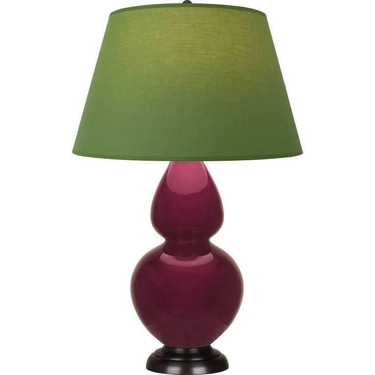 Robert Abbey - SM21G - One Light Table Lamp - Double Gourd - Sugar Plum Glazed Ceramic w/Deep Patina Bronze