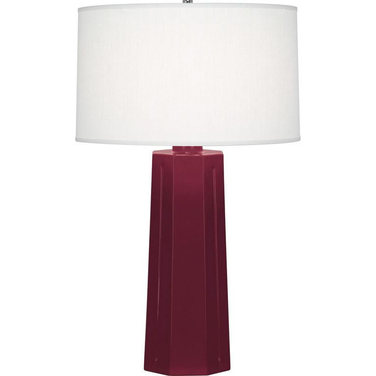 Robert Abbey - SM960 - One Light Table Lamp - Mason - Sugar Plum Glazed Ceramic