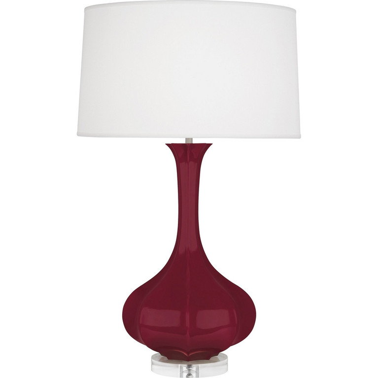 Robert Abbey - SM996 - One Light Table Lamp - Pike - Sugar Plum Glazed Ceramic w/Lucite