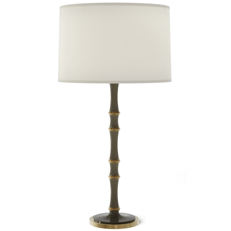 Robert Abbey - ST71 - One Light Table Lamp - Kane - Smokey Taupe w/Modern Brass