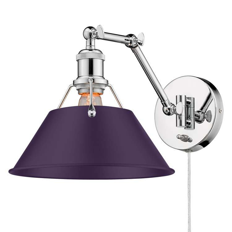 Golden - 3306-A1W CH-EP - One Light Wall Sconce - Orwell - Chrome
